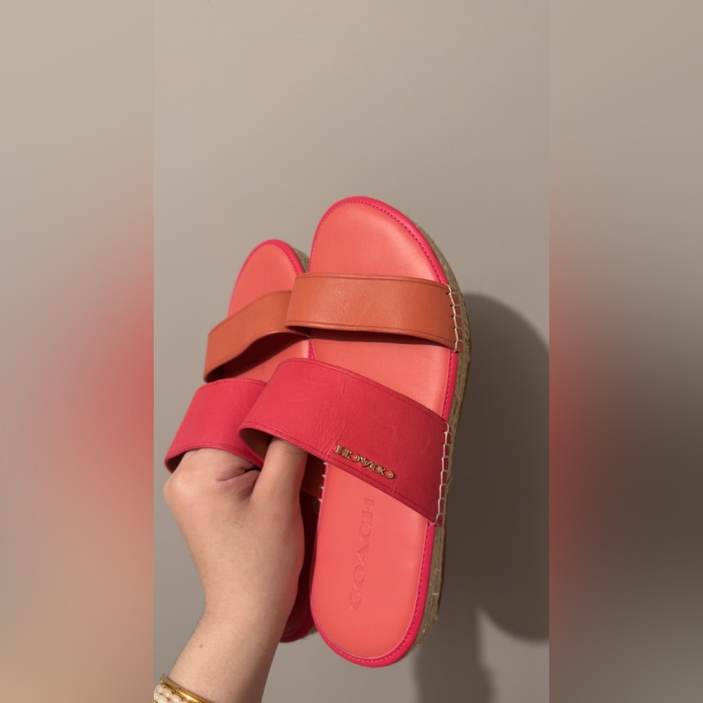 Pink Coach sandals